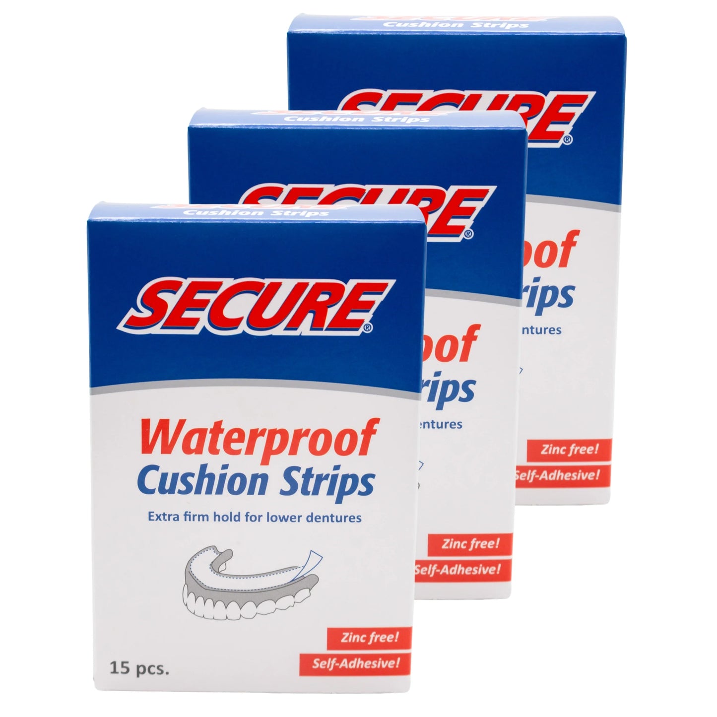 Secure Denture Adhesive Cushion Strips