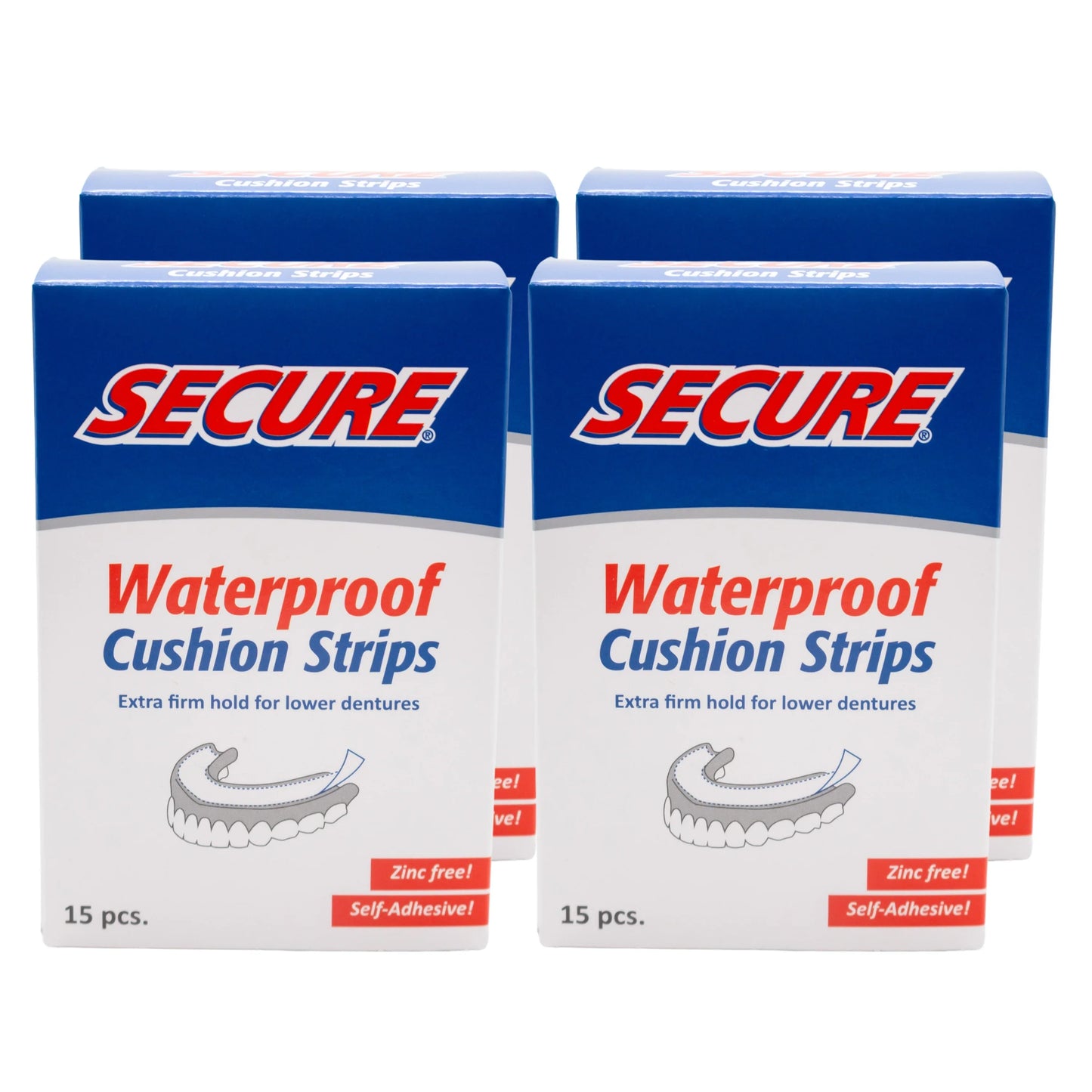 Secure Denture Adhesive Cushion Strips