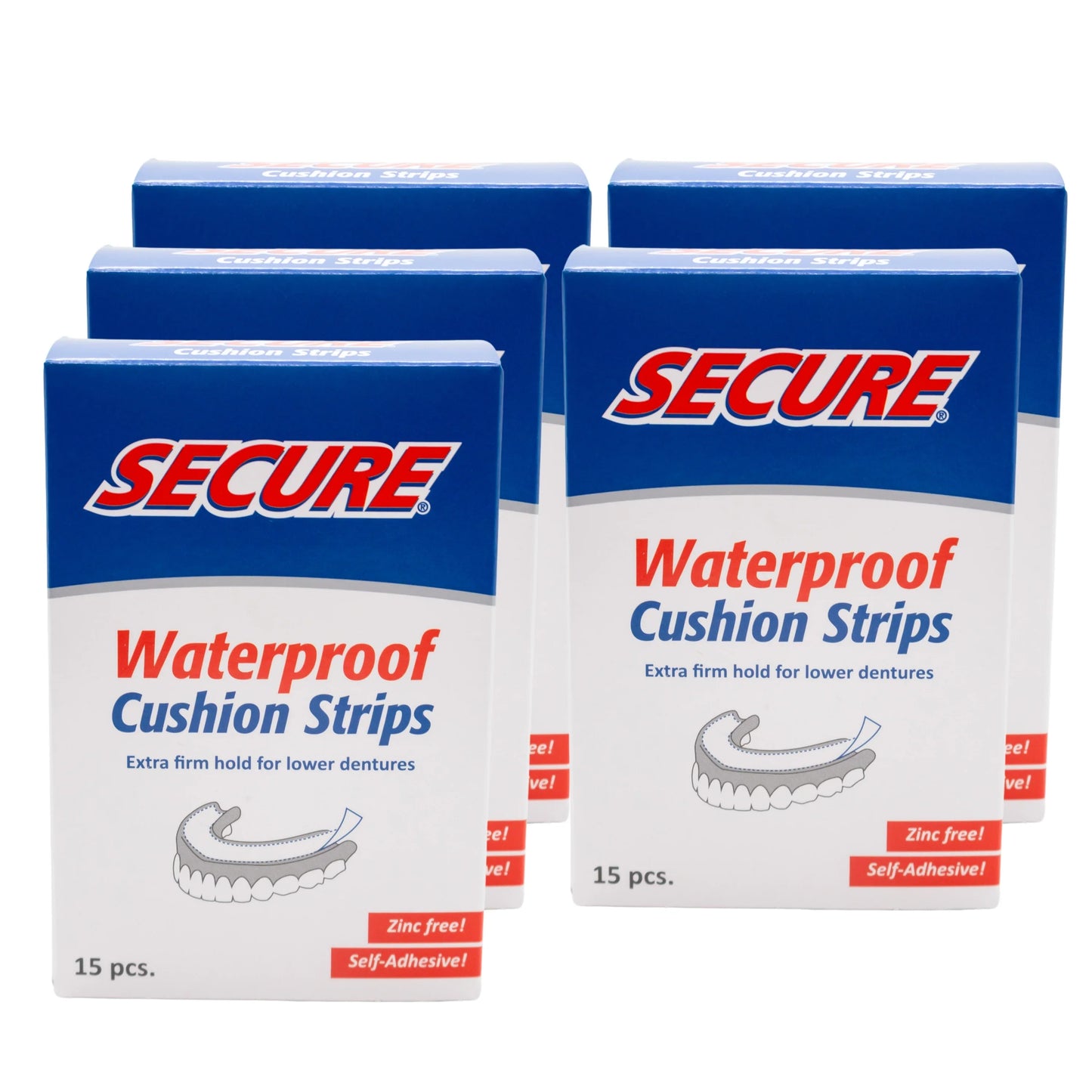 Secure Denture Adhesive Cushion Strips