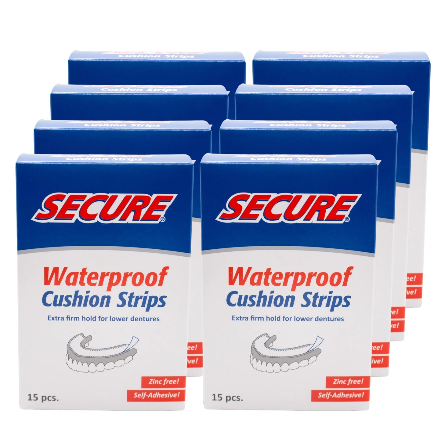 Secure Denture Adhesive Cushion Strips
