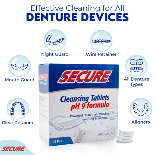 Secure Denture Cleansing Tablets