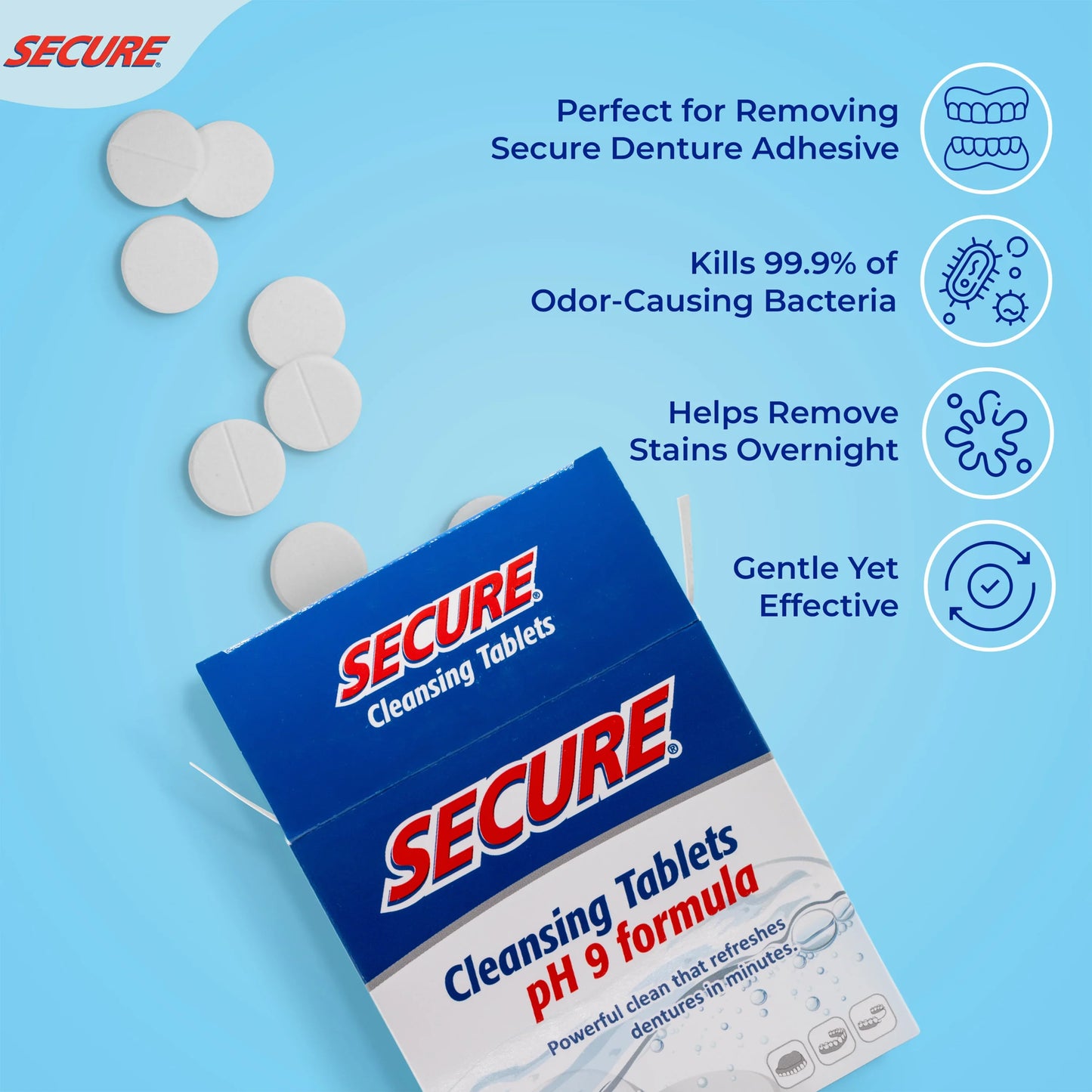 Secure Denture Cleansing Tablets
