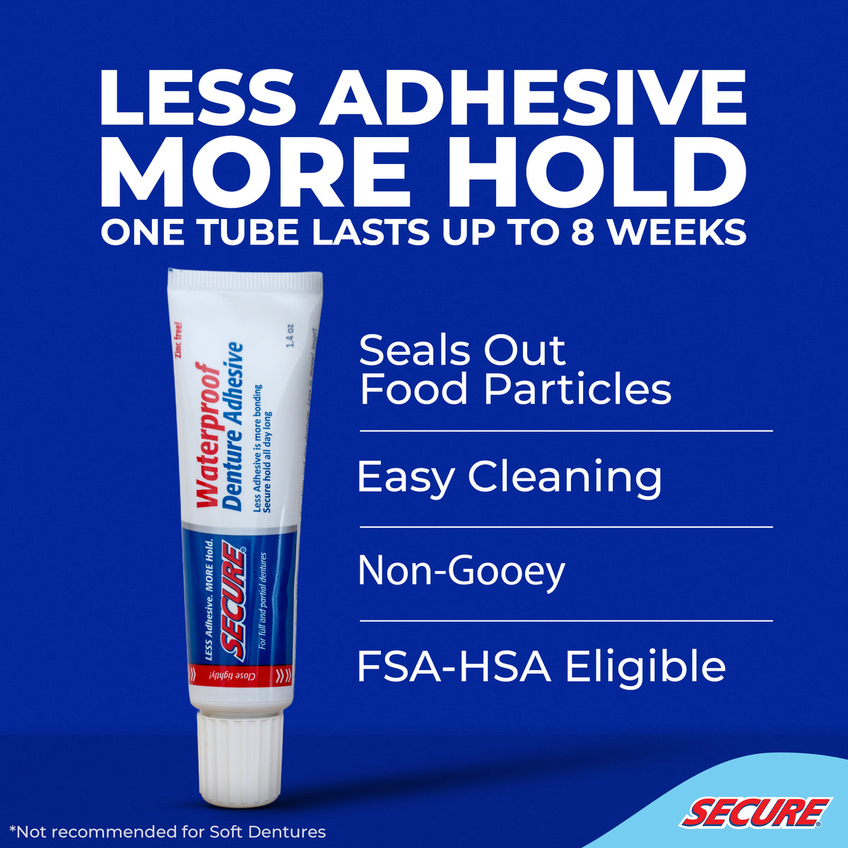Secure Regular Denture Adhesive – Secure Denture USA