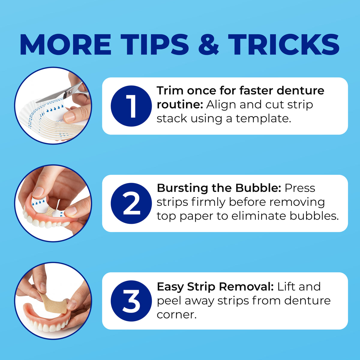Secure Denture Adhesive Cushion Strips – Secure Denture USA