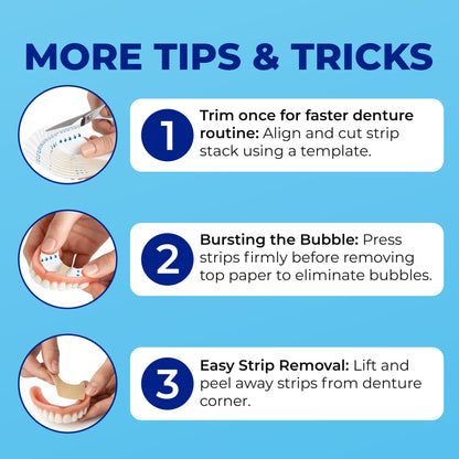 Secure Denture Adhesive Cushion Strips