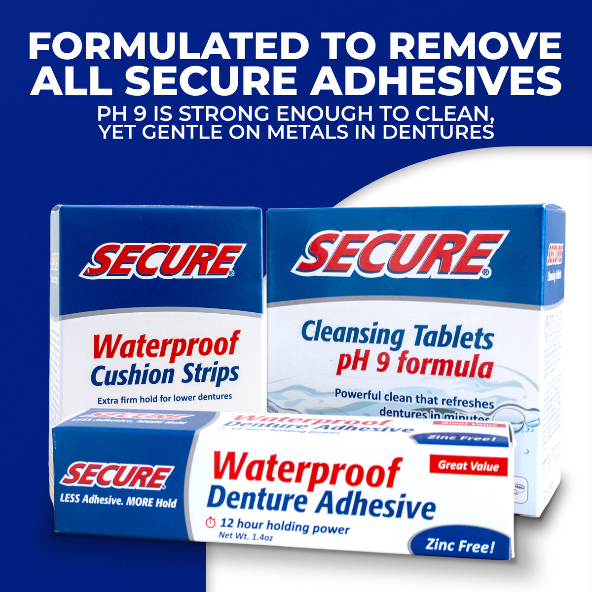 Secure Denture Adhesive Cushion Strips – Secure Denture USA